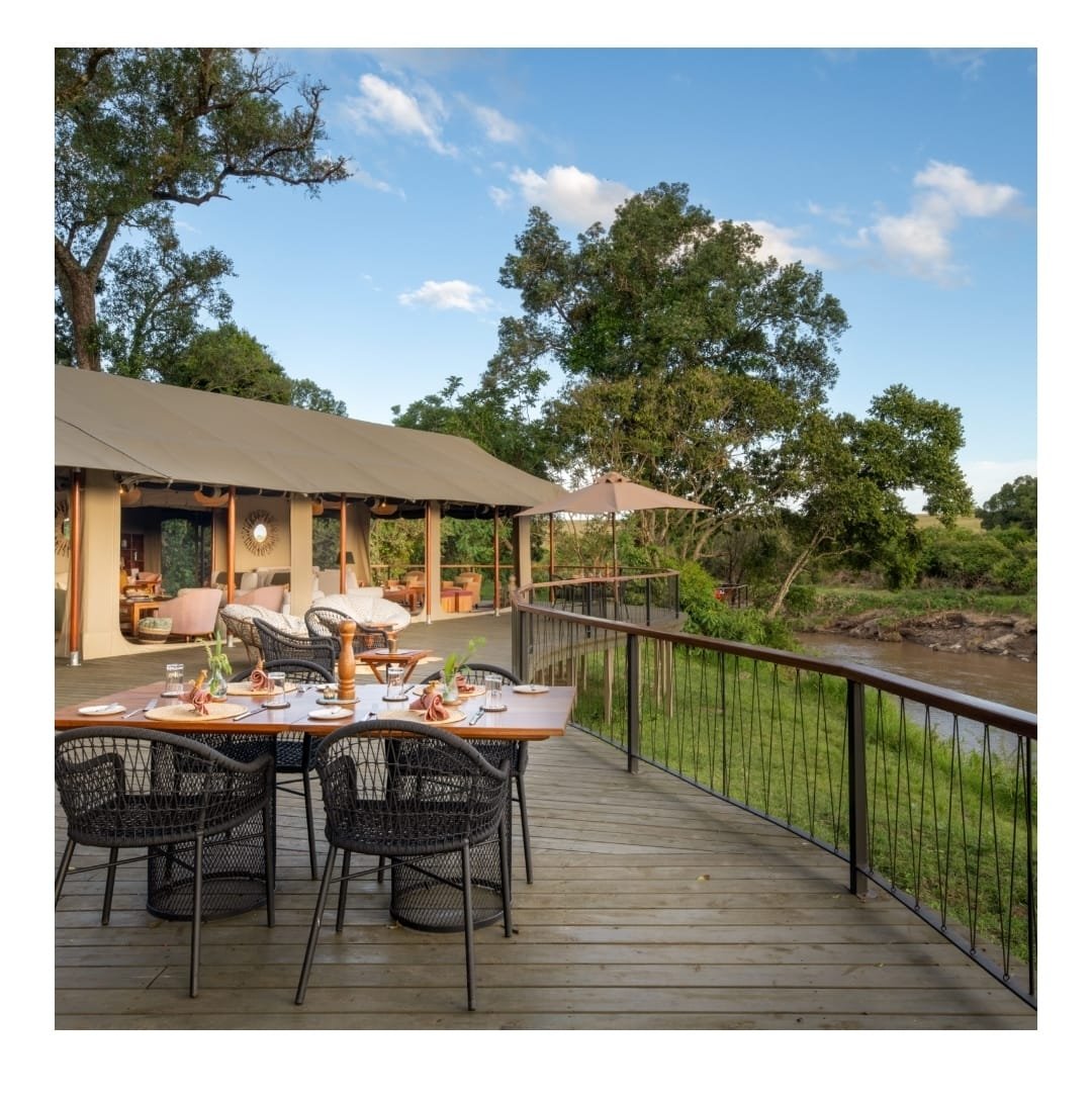 Premium lodge suite with panoramic savannah views